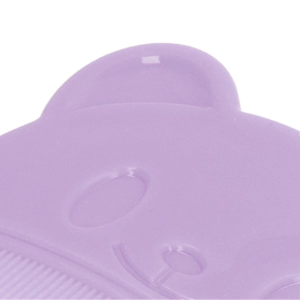 2 st Baby Hårborste Set Mjuk Sensorisk Silikon Badborste Bekväm Nyfödd Hårbotten Badverktyg Lila