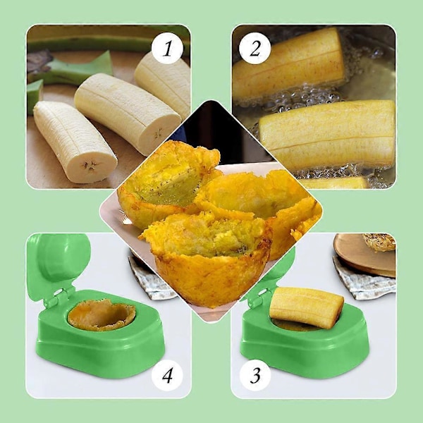 Banan Patacones Form Plast Kök Tostones Köttbulle Maker Form Köksredskap Bakning Bakverk Gör-det-själv Form