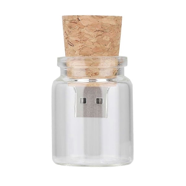 Ønskeflasker Flydende USB2.0 Flash Drive Træ Flash Memory Stick U Disk (16G)