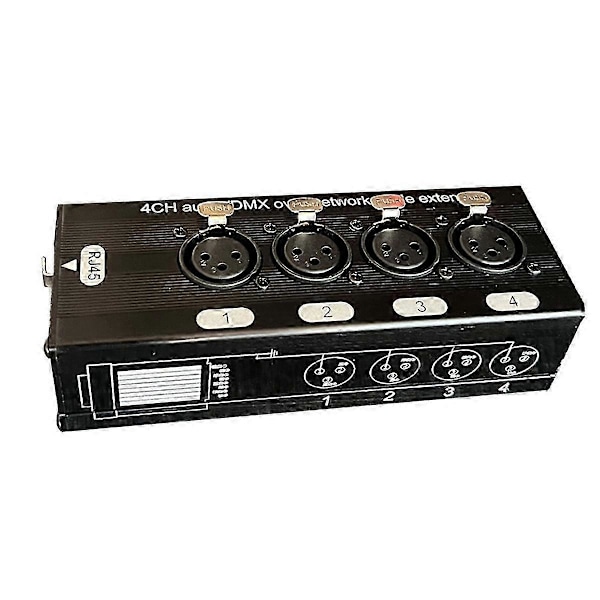 1 kpl 4-kanavainen 3-nastainen XLR-ääni- ja DMX-verkkokaapelin jatke, DMX512-verkkosignaalin jatke