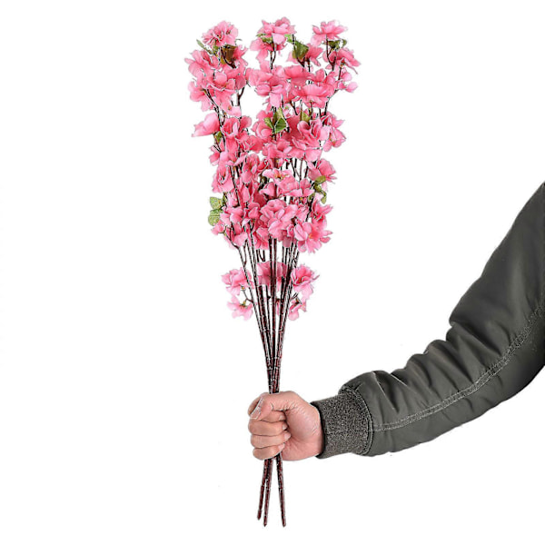 Premium 65CM Falska Persikoblomgrenar för Heminredning