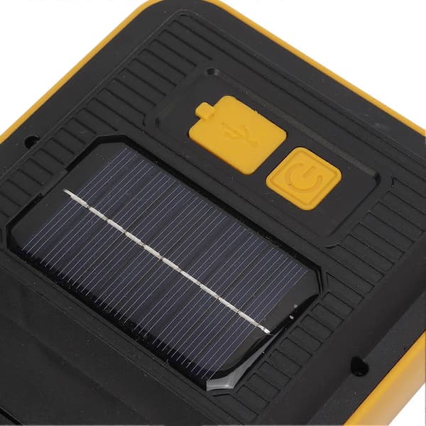 Solar Camping Lantern LED Hardt Lys Nødlys USB-Lading for Utendørs Nattfiske
