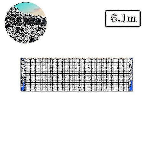 Bærbart foldbart tennisnet til børn og voksne, kort tennisnet, 6,1 m (1 stk., sort)