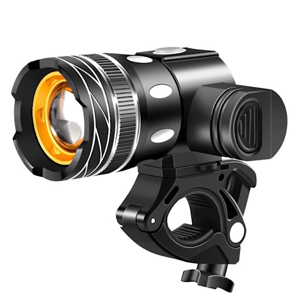 T6 LED Sykkellys/Sykkellampe/Lommelykt Vanntett Inntrekkbar Sykkellampe