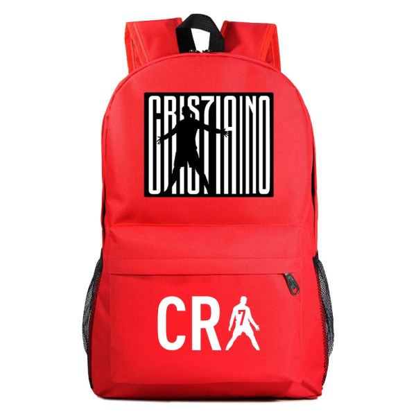 Fotboll CR7 Ronaldo Printing Barn Student Skolväska Ungdomsryggsäck Utomhus Resväska Datorväska style 3
