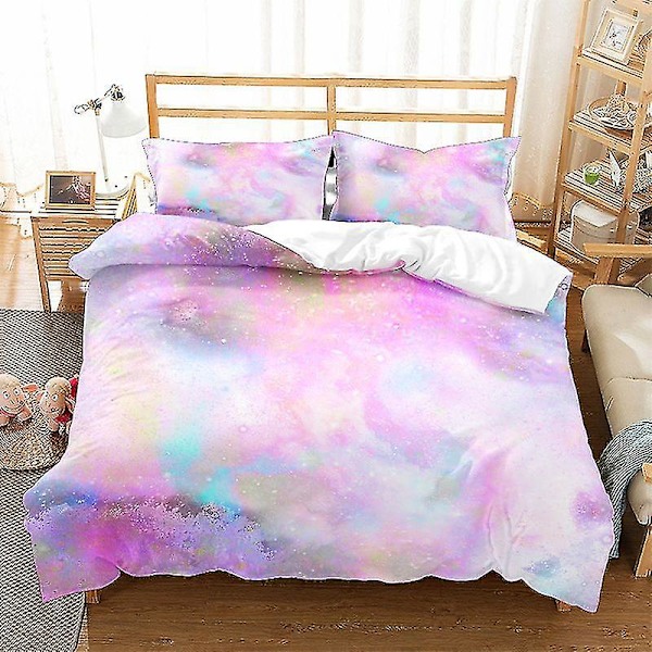 Outer Space Sängkläder Set,galaxy Starry Sky Cover För Barn Pojkar Flickor Tonåringar Planet Space Cosmos Cover Solar System Q style 2 140*210two-piecesuit