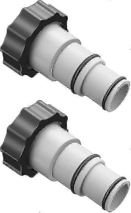 Poolslangadapter - 1.5 och 1.25 Anslutningar, 2 Stycken