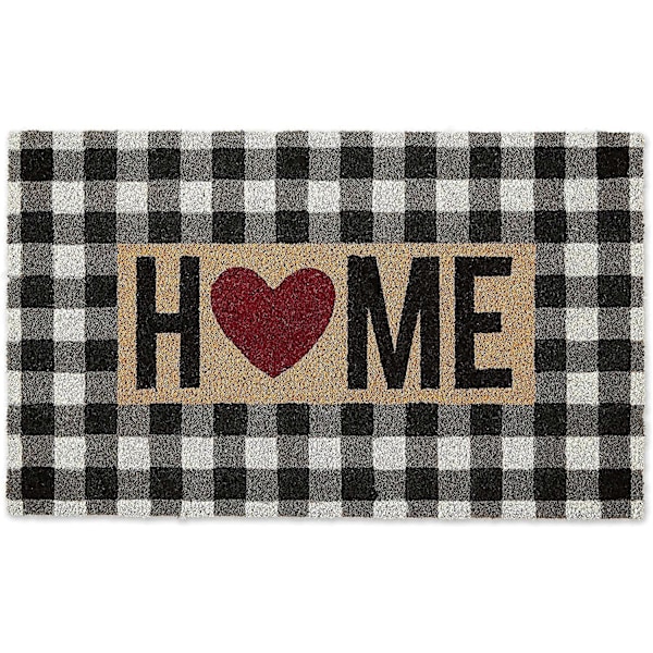 Luonnollinen kookoskuitumatto, Ruutumatto, Home Heart, 18X30