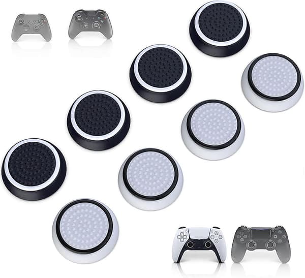 PS4 Xbox PS5 Thump-Stick Tillbehörsset 8 Kontrollgrepp för Xbox One Series X S Nintendo Switch Pro Controller PS5 PS4 Gamepad Skyddsklämma