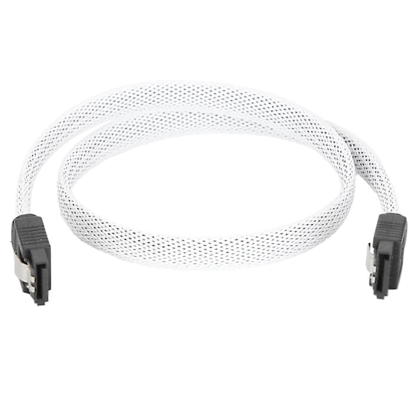 Sata-kabel 3.0 SolidState Disk 8Core 7P Albue Dataforlengelseskabel med Splint for Forbedring av Overføringshastighet (Hvit (albue))