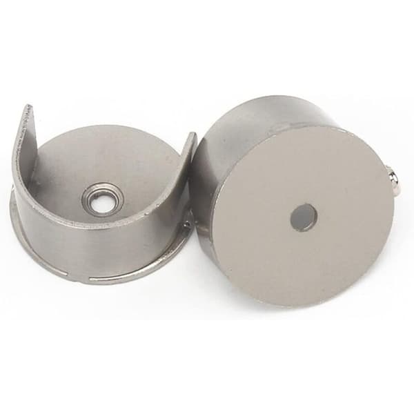 2-delade infällda gardinstångsfästen - 28 mm väggfäste