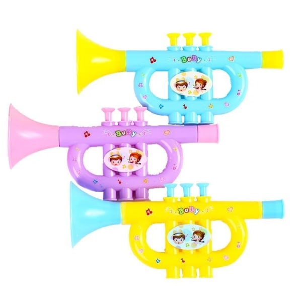 3 st baby leksakstrumpetinstrument