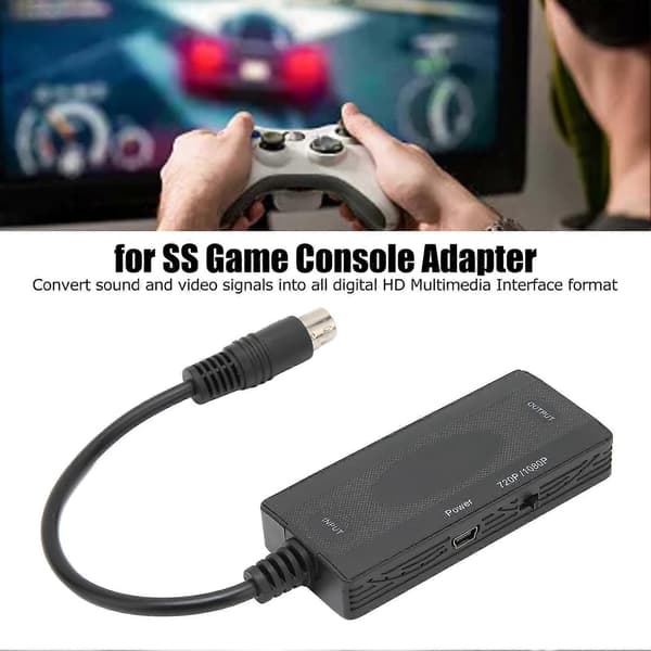 Spillekonsol Konverter Drevfri Tabsfri til SS til HD Multimedia Interface Adapter til HDTV