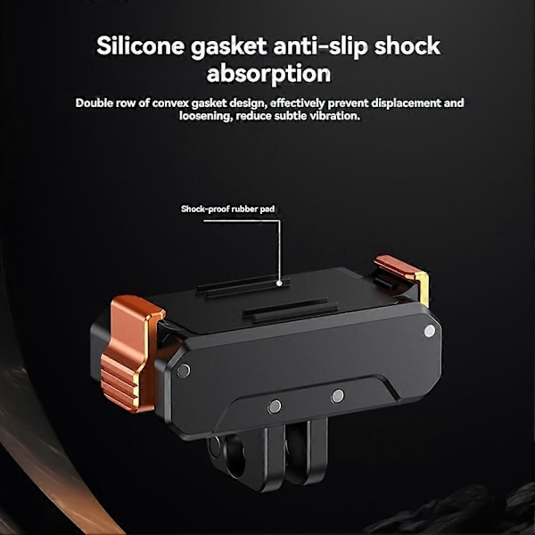 Adapterbase til DJI Action5 Pro/4/3 Dobbelt Interface Plade Magnetisk Hurtigudløserbase