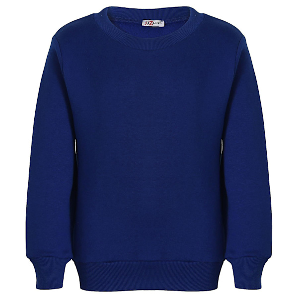 Barn Unisex Sweatshirt Set för enkel träningsoverall Royal Blue 13 Years