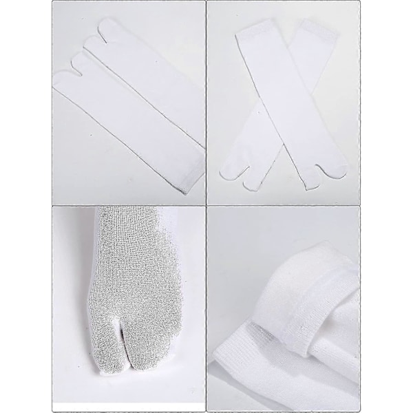 6 Paria Unisex Tabi Flip Flop -sukkia Geta -sukkia Puuvillaiset Jaotut Varpaat Tabi -sukat