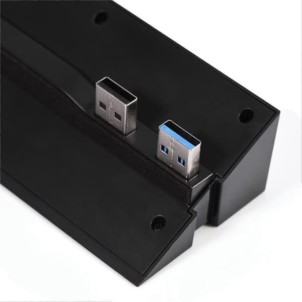 Höghastighets 5-Portars USB Hub 2.0 & 3.0 Expansions Hub Controller Adapter för PS4 Spelkonsol