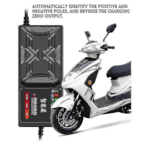 48V 20Ah Laddare för Elfordon 7 Ljusdisplay Strömdisplay Strömläckageskydd/full Pul (haoyi)-yvan