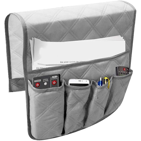 Armlæns Sofa Organizer Sofa Holder Sofa Lænestol Caddy Stol Stabil Seng Opbevaringspose Hængende Opbevaring Armlæns Lommer til Fjernbetjening TV Telefon IPad B