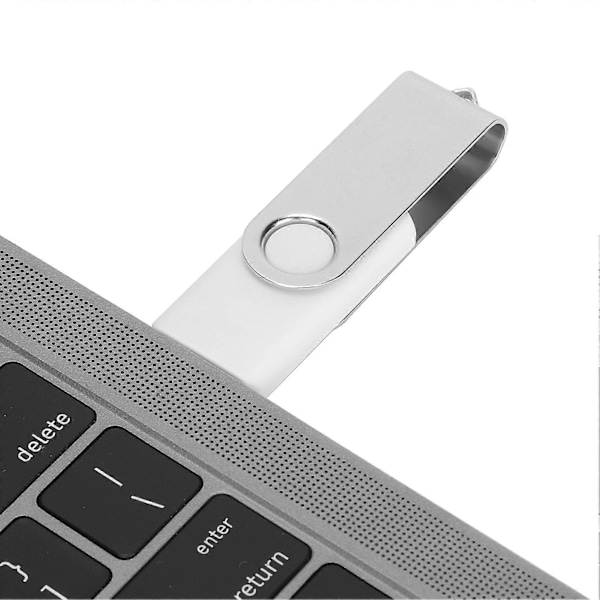 USB-minne Godis Vit Roterbar Portabel Lagring Minnessticka för PC Tablet 8GB