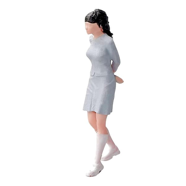 1/64 Miniature Piger Figurer Håndmalet Figur til Eventyrhave Layout