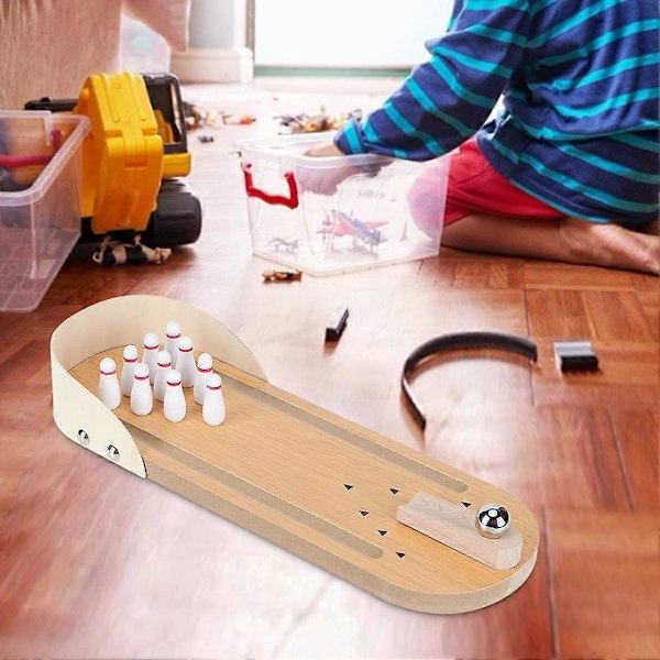 Mini Bordsbowling Spel Familjefest Spel Dekompressionsunderhållning Leksak för Barn och Vuxna