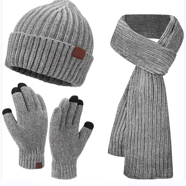 Vinteraccessoarset - Manchestermössa, handskar & halsduk