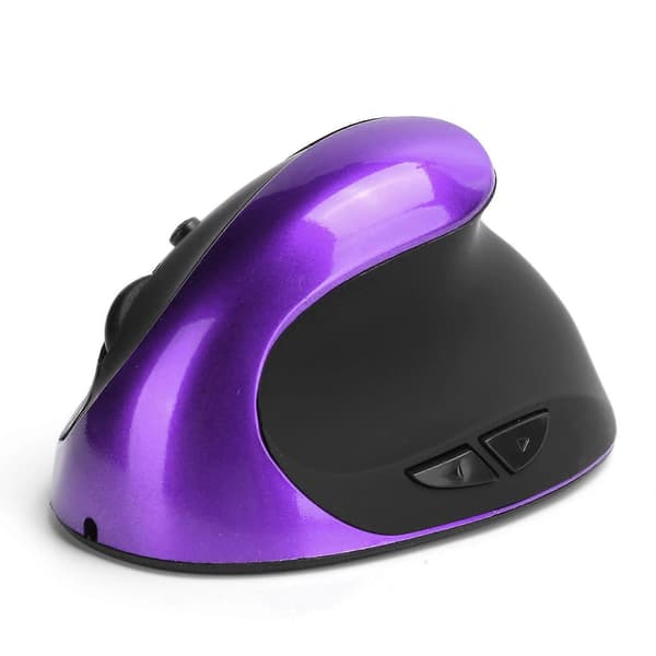 Optisk Vertikal Mus Trådlös 3:e Gen Höger Hand Ergonomiskt Grepp Kontor Gaming Dator Möss Lila