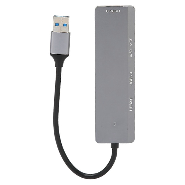 USB-hubb 5 Gbps 3 USB3.0-portar Lagring och minneskortläsare Snabb värmeavledning Aluminiumlegering USB-splitter för PC