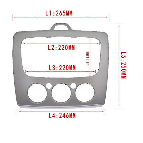 Bilradio Stereo DVD Panelramme Audio Dashbordramme for Ford Focus MK2 05-08 MK2.5 09-13