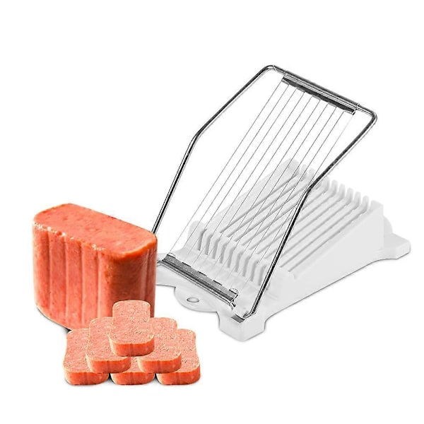 Skärmaskin för lunchkorv i rostfritt stål, skinka, kokt ägg, ost, köksredskap för matskärning