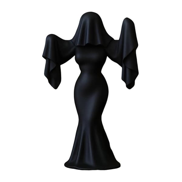 Ny Halloween-bordpynt for kvinner, kreativ Halloween-dekorasjon Red