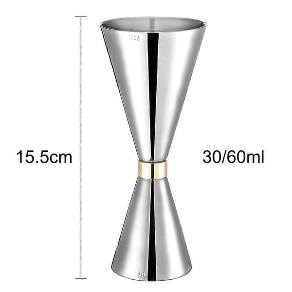 Färdig Jigger med Mått Inuti, cocktailmått jigger för bartending 30 or 60ml