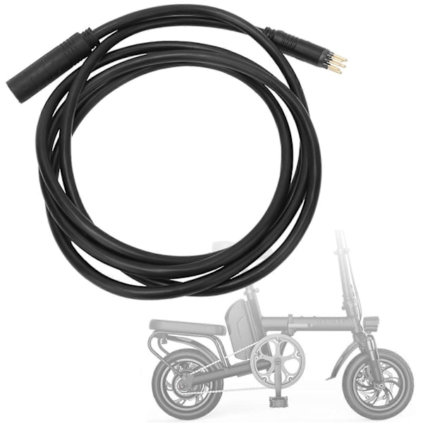 9-nastainen moottorin jatkojohto sähköpyörälle, naaras-urosjohto, sähköpyörän lisävaruste (1,5 * 1600 mm)