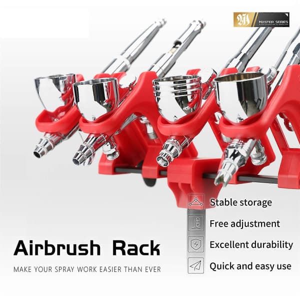 DSPIAE AT-AR Justerbart Airbrush Rack Hållare för Modellbygge - Säker & Mångsidig