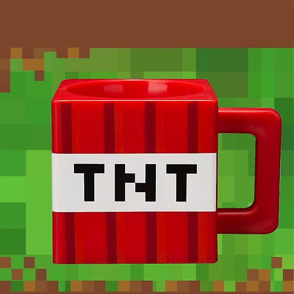 Minecraft fyrkantig mugg kaffekopp red