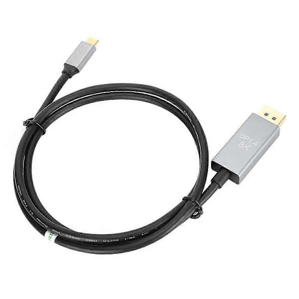 Type C - Displayport 8K 1.4 HD -videokaapeli, ääni- ja videonsynkronointilähtökaapeli MacBookille, 1 metri / 3,28 jalkaa