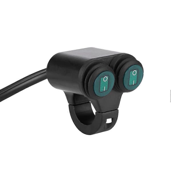 22mm Universell Motorsykkel Styrefeste Frontlys Brems Tåkelys Horn Dobbel Knapp Bryter Modell A