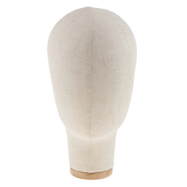 2 st Väggmonterad Mannekänghuvud Peruk Tillverkning Hatt Display Manikin m/ Stöd Beige