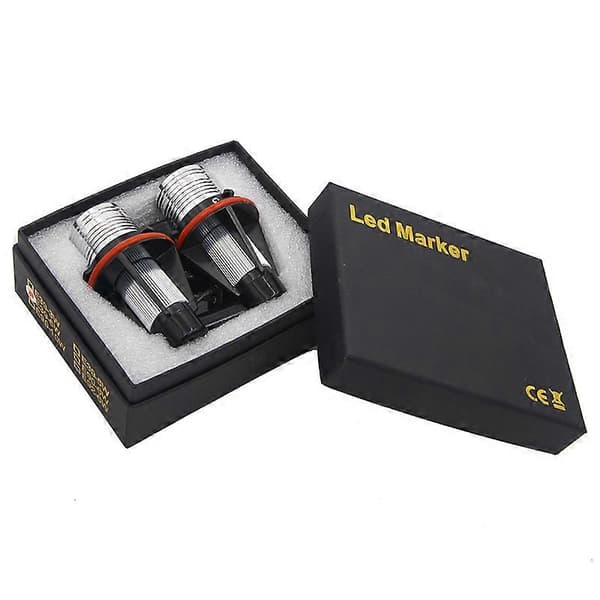 2 stk. LED Angel Eyes Marker Lyspærer Feilfrie Billykter For BM modeller E39 E53 E60 E61 E63 E64 E65 E66 E87 525i 530i 545i Blue