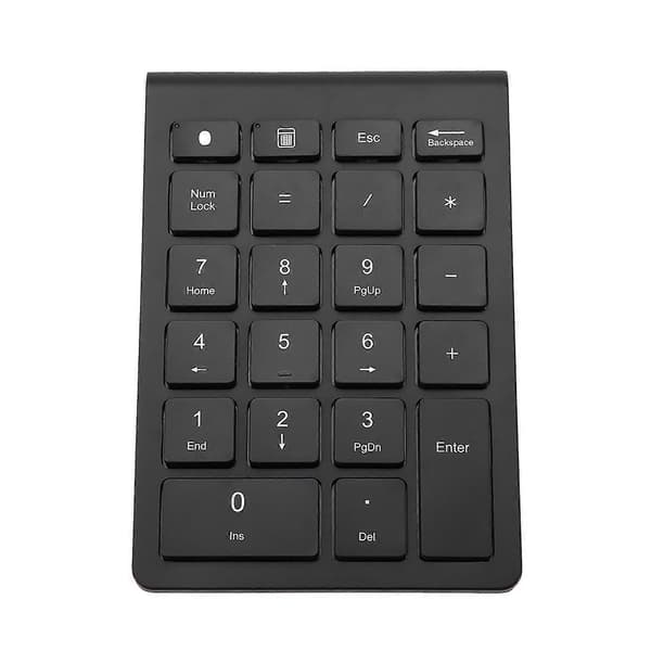 Musta 22 näppäimen mini numeronäppäimistö langaton Bluetooth OS X PC:lle