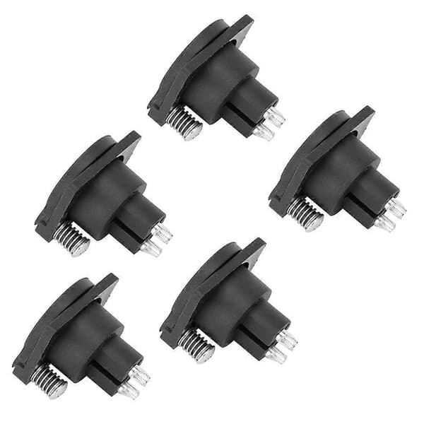 5 stk. 3-pinners XLR Vanntett Hunn Chassis Panel Plugg Audio Socket for Strømmikrofonkontakt