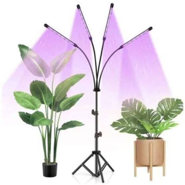 Plantegroeilys med stativ / Plantegroeilys - 4 LED-paneler