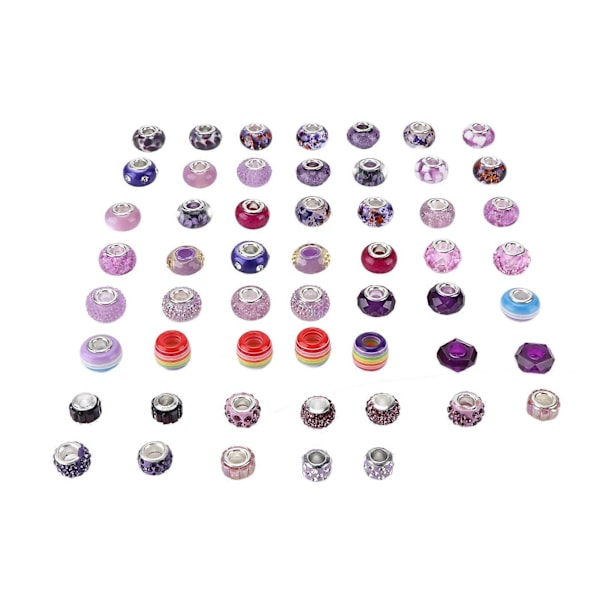 54 st Stora Hålpärlor 5mm Diameter Utsökt Utseende Flera Stilar DIY Pärltillbehör Typ C