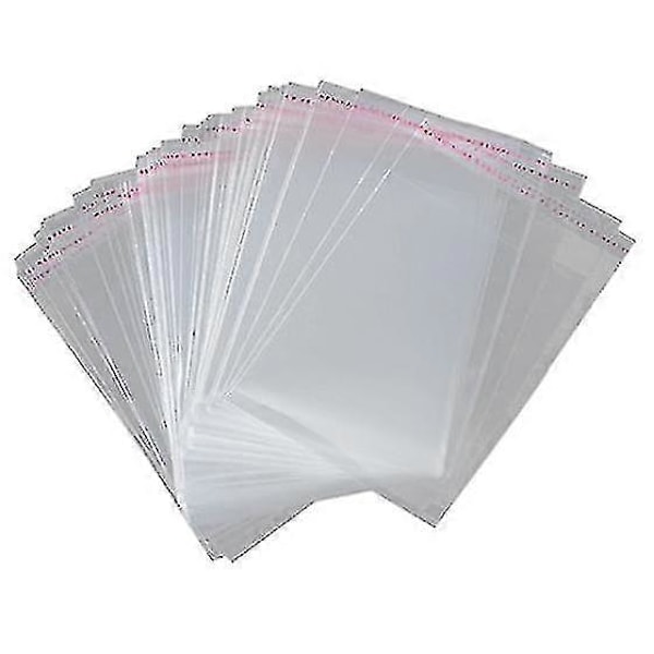 100x A3 Pakkauspussi 45x32cm Kirkas Uudelleensuljettava Muovinen Itsekiinnittyvä Ay