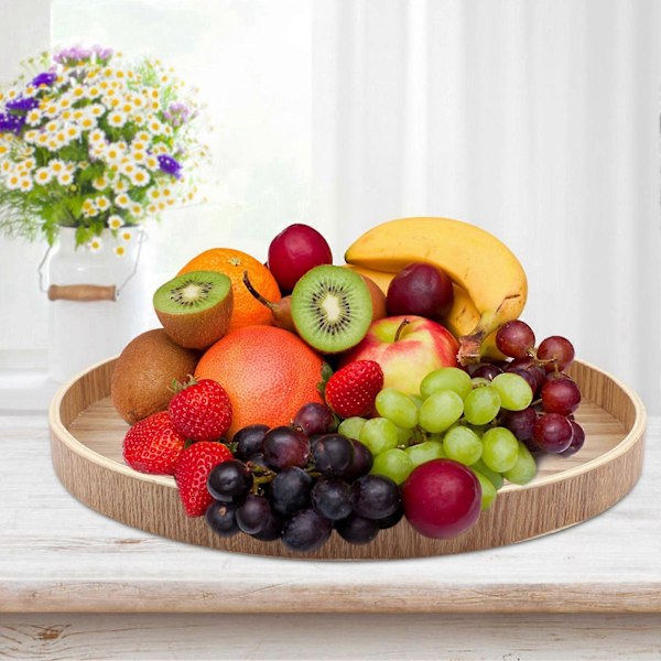 Serveringsbricka i trä för teservis Frukt Godis Mat Heminredning