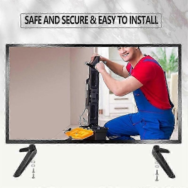 Universal TV-Stativ, Bordplade TV-Stativ Base Udskiftning, TV Base Fodstativ Ben 17mm-20mm