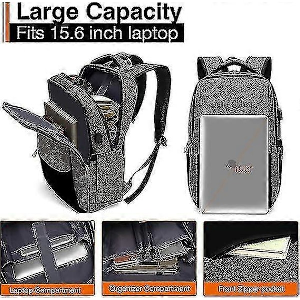 Laptop Ryggsäck Stöldskydd Herr Ryggsäck 15.6\" Laptop Ryggsäck För Resor/affärer/högskola
