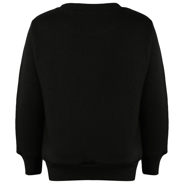 Barn Unisex Sweatshirt Set för enkel träningsoverall Black 7-8 Years