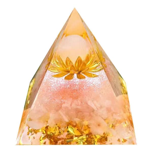 E Pyramid Ornament KristallEnergi Generator Orgon Pyramid för E-Energi Skydd Healing Meditati